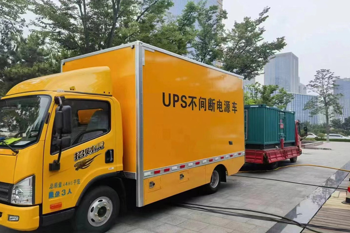 金口河发电机租赁施工现场