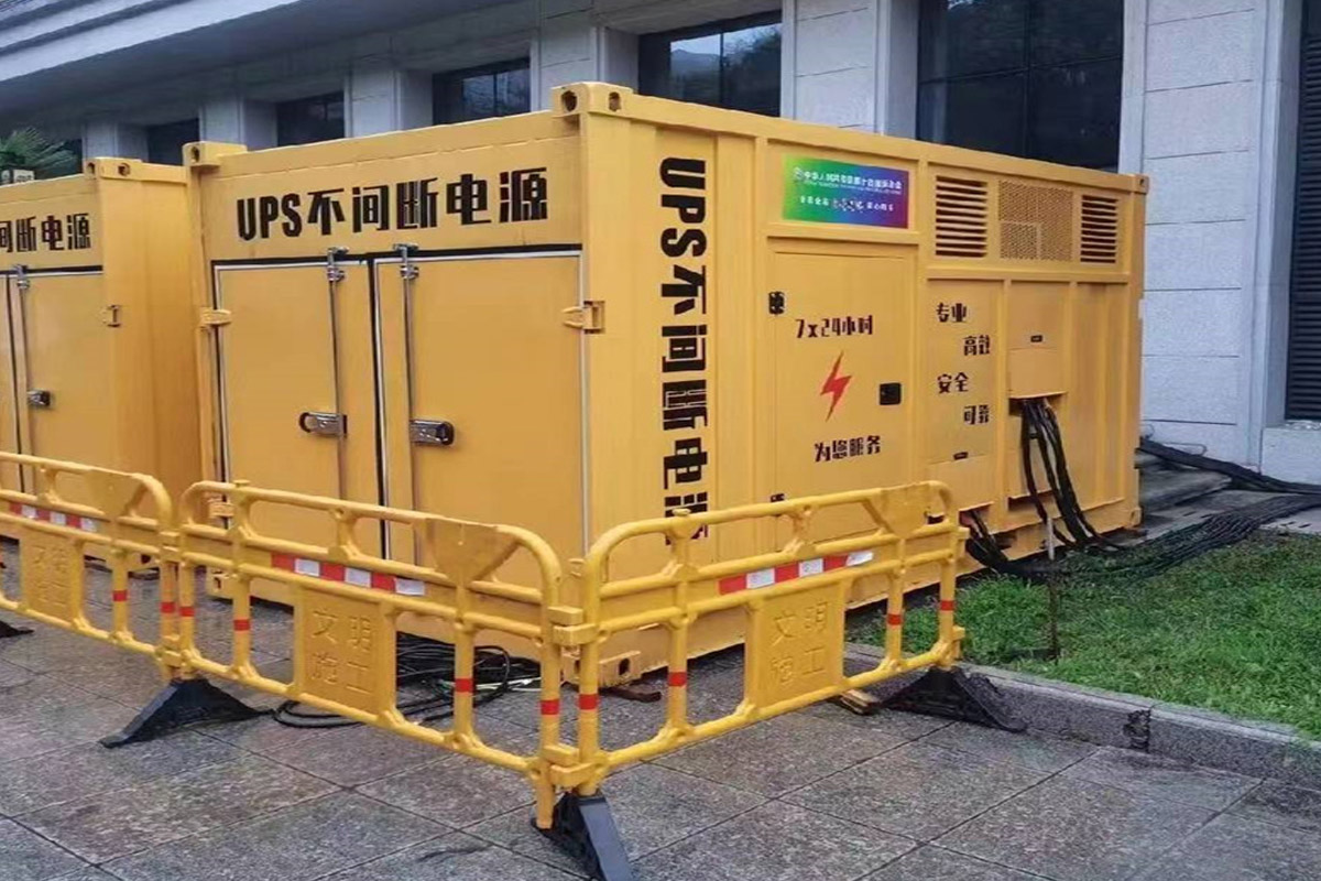 金口河发电机租赁施工现场